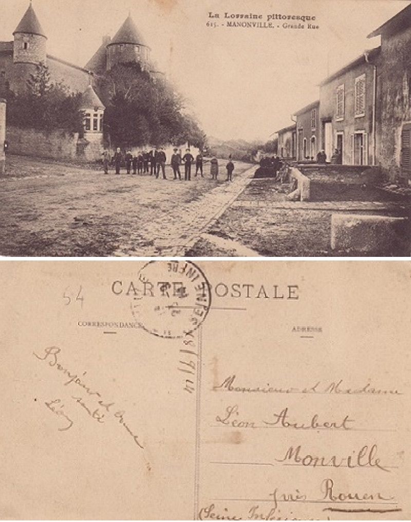 Aubert a manonville meurthe et moselle le 25 septembre 1914
